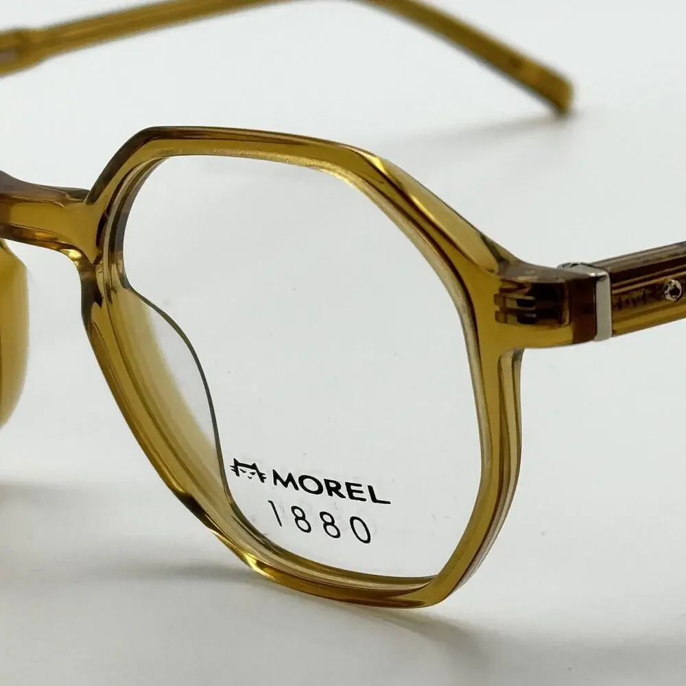Morel 1880 Eyeglasses Frame Paul 60132M-MD05 Yellow Round Full Rim 47-22-140